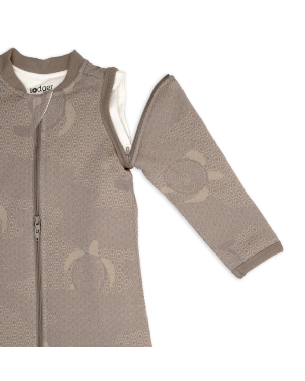 Lodger Hopper Matcha Turtle Спальный мешок со съемными рукавами 68/80 / коричневый