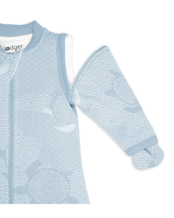 Lodger Hopper Matcha Turtle Спальный мешок со съемными рукавами 68/80 / синий