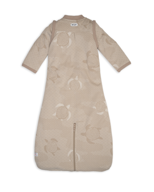 Lodger Hopper Matcha Turtle Спальный мешок со съемными рукавами 68/80 / кремовый цвет