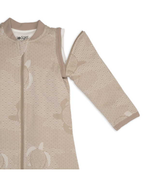 Lodger Hopper Matcha Turtle Спальный мешок со съемными рукавами 50/62 / кремовый цвет