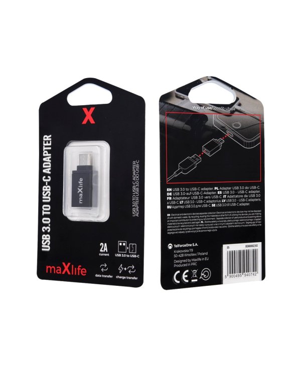 Maxlife USB 3.0 to USB-C Адаптер