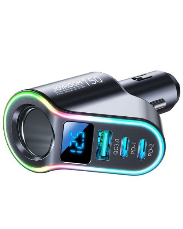 Joyroom JR-CL21 4in1 Авто Зарядное устройство / Bluetooth / FM-передатчик