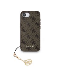 Guess 4G Charm Case Защитный чехол для iPhone 16e Tone on Tone / коричневый