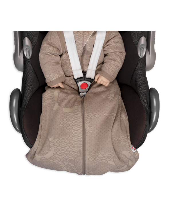 Lodger Hopper Matcha Turtle Спальный мешок со съемными рукавами 50/62 / коричневый