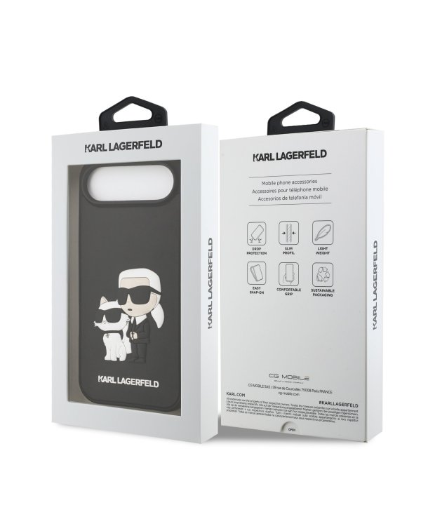 Karl Lagerfeld 3D Rubber Karl and Choupette Case Чехол для Apple iPhone 17 Air