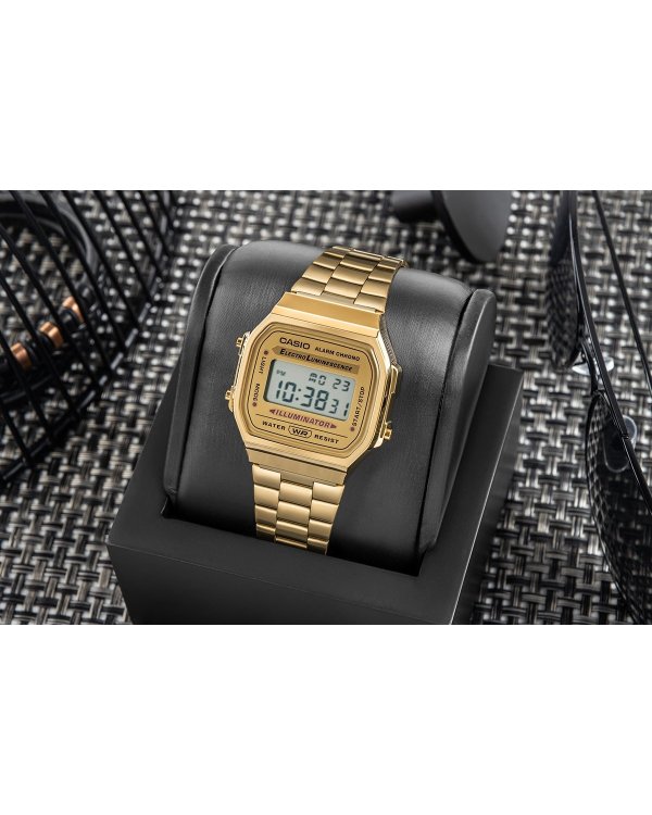 Casio A168 WG Винтажные мужские часы в стиле ретро