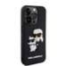 Karl Lagerfeld 3D Rubber Karl and Choupette Case Защитный чехол для iPhone 15 Pro / чёрный