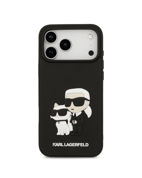 Karl Lagerfeld 3D Rubber Double Heads Case Чехол для Apple iPhone 17 Pro Max