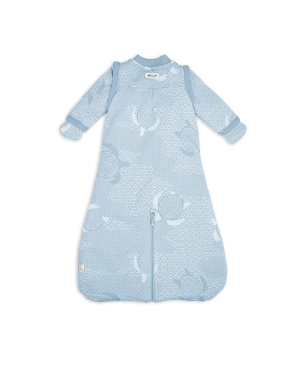 Lodger Hopper Matcha Turtle Спальный мешок со съемными рукавами 50/62 / синий