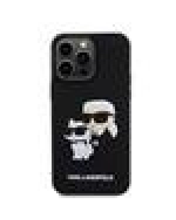 Karl Lagerfeld 3D Rubber Karl and Choupette Case Защитный чехол для iPhone 14 Pro Max / чёрный