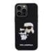 Karl Lagerfeld 3D Rubber Karl and Choupette Case Защитный чехол для iPhone 14 Pro Max / чёрный