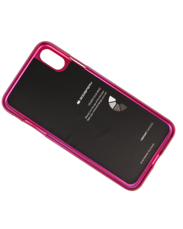 Mercury i-Jelly Back Прочный Силиконовый Чехол для Apple iPhone XS MAX Розовый