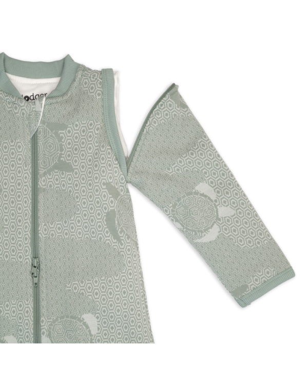 Lodger Hopper Matcha Turtle Спальный мешок со съемными рукавами 68/80 / зеленый