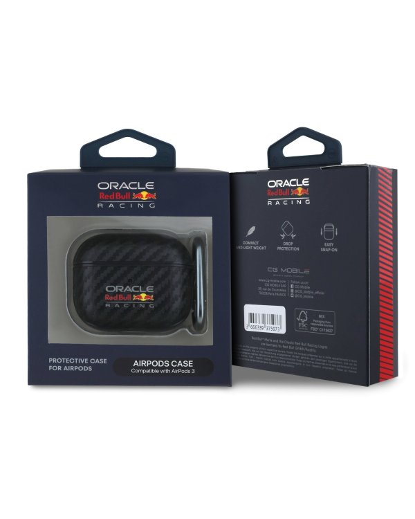 Red Bull PU Carbon Case Чехол для наушников Apple AirPods Pro 3