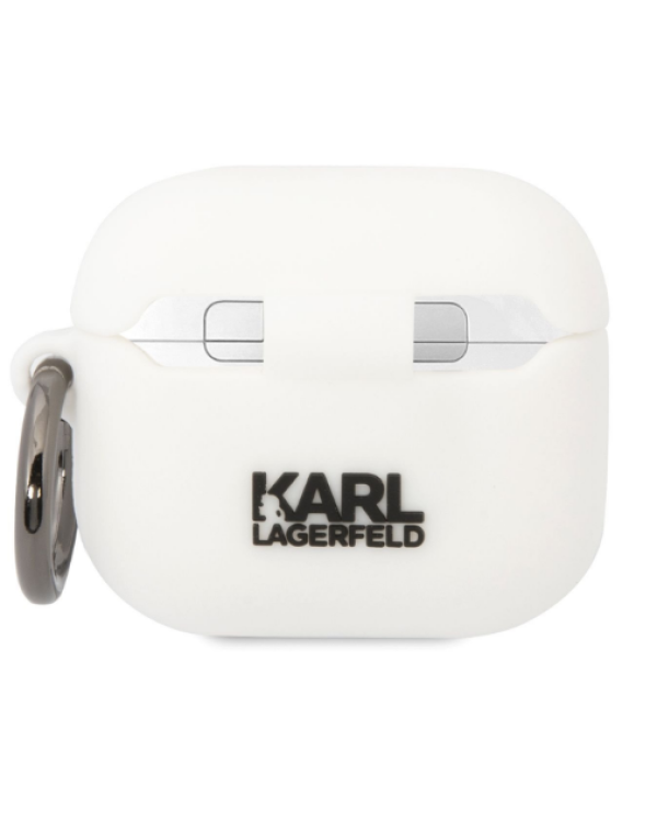 Karl Lagerfeld 3D Logo NFT Karl Head Silicone Case Чехол для наушников Apple AirPods 3