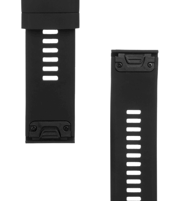 Tactical 668 Silicone Band Ремешок для часов Garmin Fenix 5X/6X/7X/8 QuickFit 26mm / чёрный