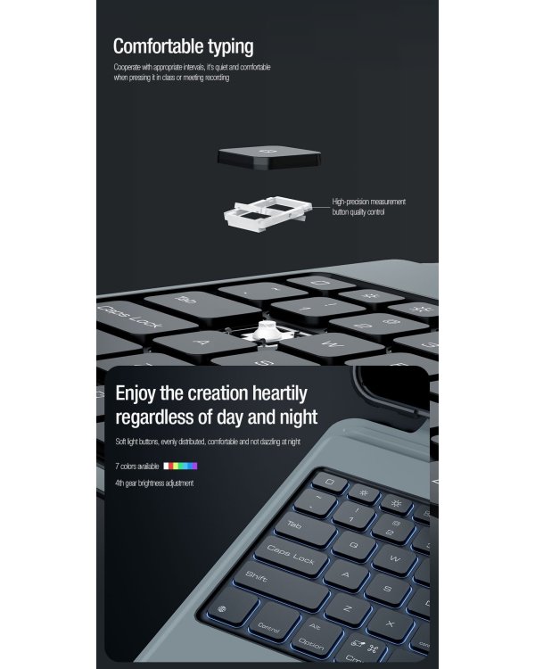 Nillkin Bumper Combo Keyboard Case (Backlit Version) Чехол для Apple iPad Pro 13 2024