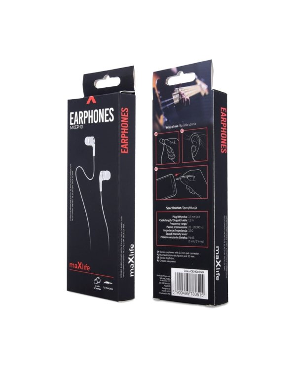 Maxlife MXEP-01 Проводные наушники