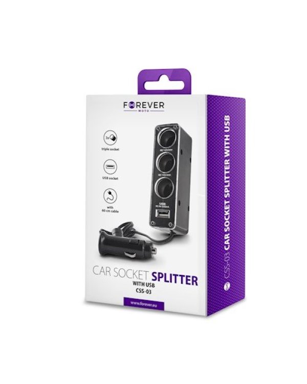 Forever 3 x Автомобильная зарядка сплиттер