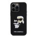Karl Lagerfeld 3D Rubber Karl and Choupette Case Защитный чехол для iPhone 14 Pro Max / чёрный