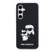 Karl Lagerfeld 3D Rubber Karl and Choupette Case Защитный чехол для Samsung Galaxy S24 FE / чёрный