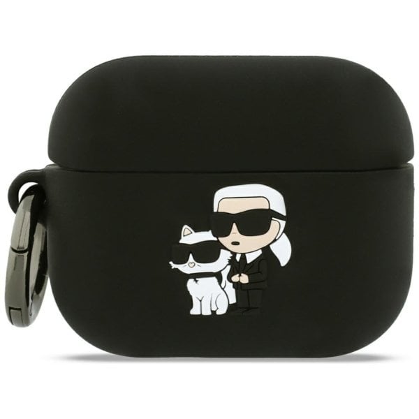Karl Lagerfeld 3D Logo NFT Karl and Choupette Silicone Case Чехол для наушников Apple AirPods Pro 3