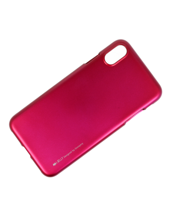 Mercury i-Jelly Back Прочный Силиконовый Чехол для Apple iPhone XS MAX Розовый