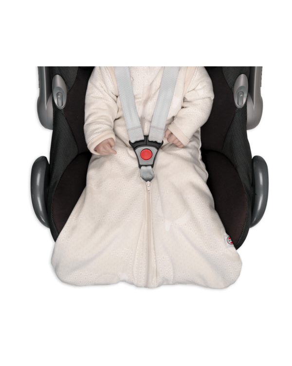 Lodger Hopper Matcha Turtle Спальный мешок со съемными рукавами 68/80 / кремовый цвет