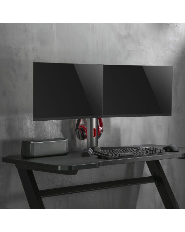 Varr VDSGM Универсальная подставка для игрового монитора с двумя экранами 17 "- 27"