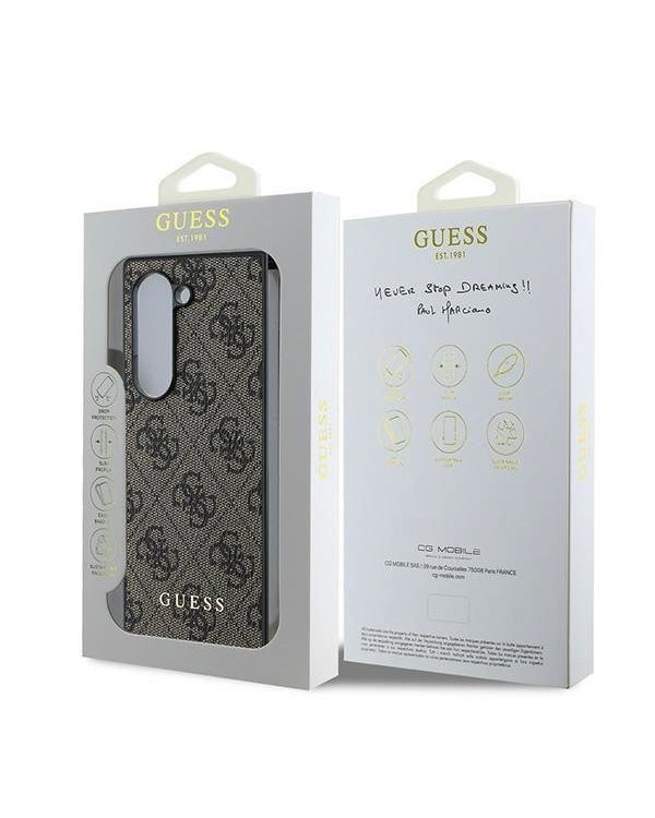 Guess 4G Case Защитный чехол для Samsung Galaxy Z Fold 6 / коричневый