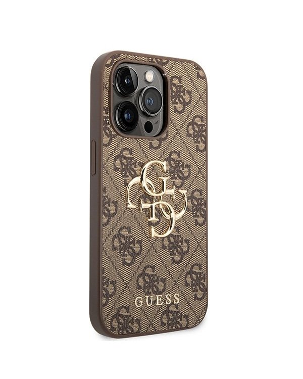 Guess 4G Big Metal Logo Back Case Защитный Чехол для Apple iPhone 15 Pro