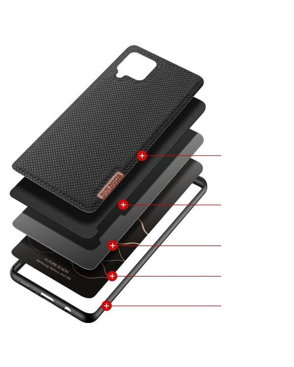 Dux Ducis Fino Case Прочный чехол для Samsung Galaxy A42 5G Чёрный