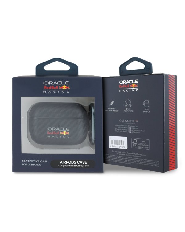 Red Bull PU Carbon Case Чехол для наушников Apple AirPods Pro