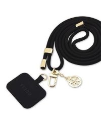 Guess Crossbody Strap Cord 4G Charm Gold/Black