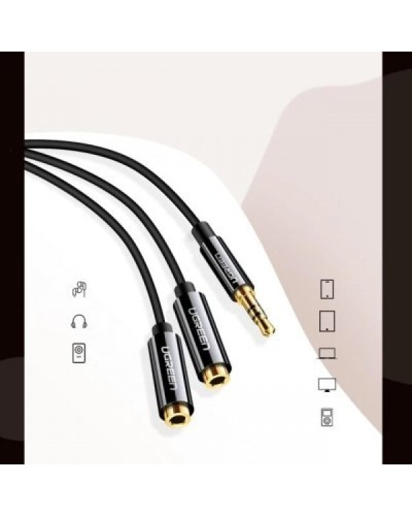 UGREEN 20816 AUX Стерео сплиттер 3,5мм / 0,25м