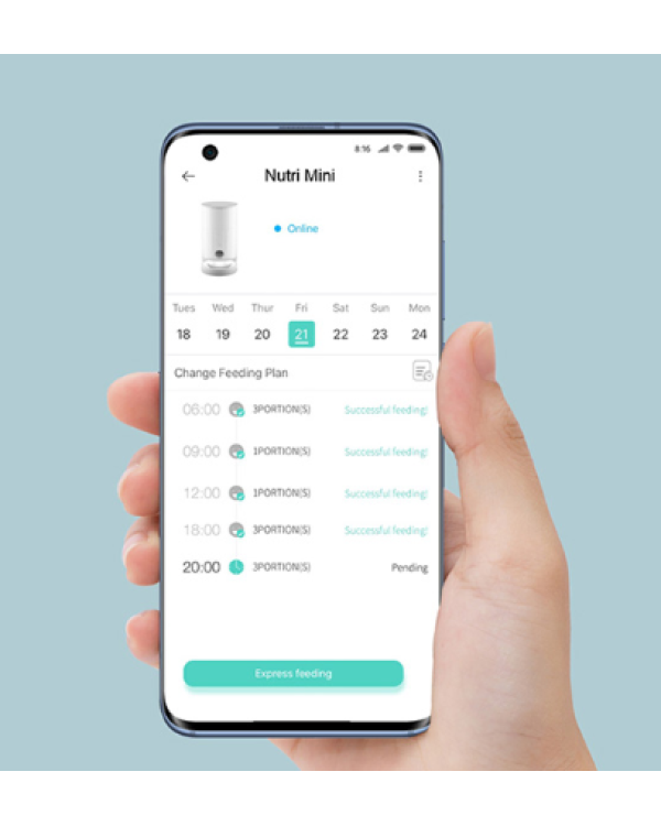 Petoneer Nutri Vision Mini Умная Кормушка 2.6l / Wi-Fi