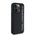 Karl Lagerfeld 3D Rubber Glitter Logo Case Защитный чехол для iPhone 13 Pro / чёрный