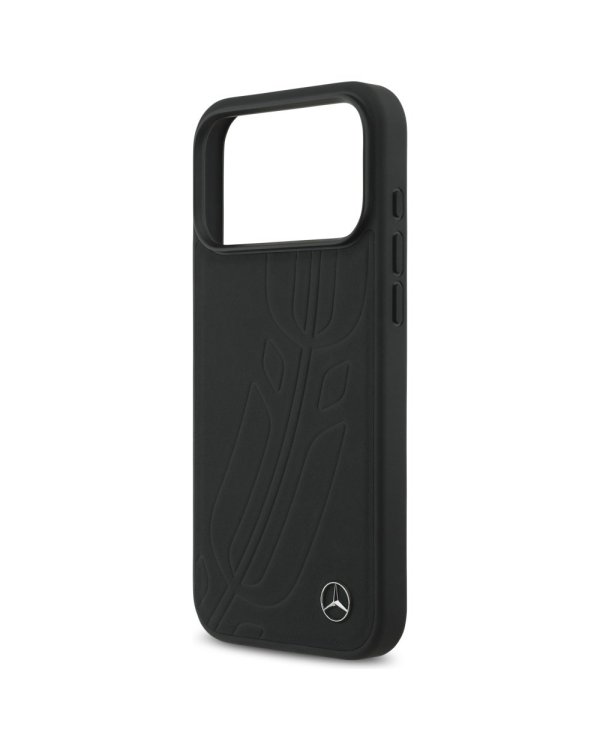 Mercedes Leather Large Laurel Leave MagSafe Case Чехол для Apple iPhone 17 Pro Max