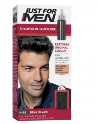 Just For Men Шампунь для окрашенных волос H55 Natural Real Black