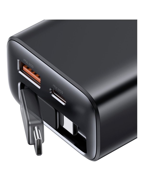 Usams Xiang Series USB-C / USB-A Hастенное Зарядное Устройство White