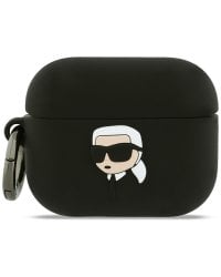 Karl Lagerfeld 3D Logo NFT Karl Head Silicone Case Чехол для наушников Apple AirPods Pro 3