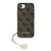 Guess 4G Charm Case Защитный чехол для iPhone 16e Tone on Tone / коричневый