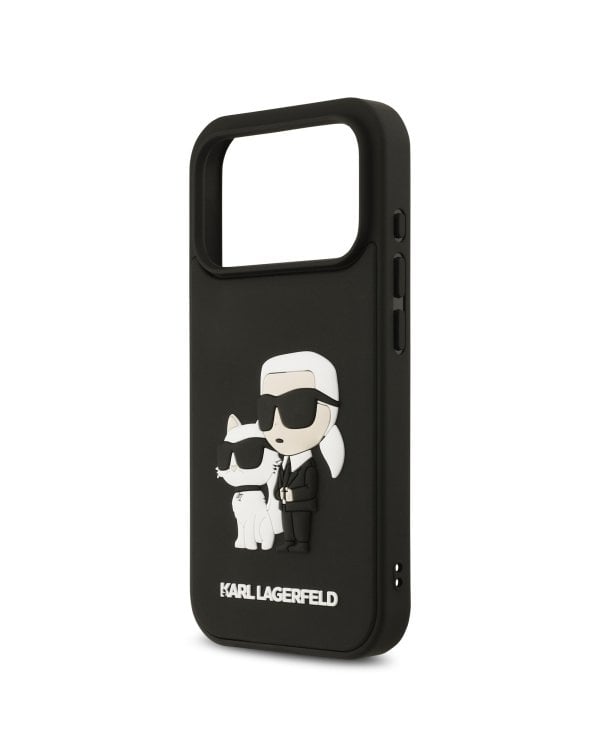 Karl Lagerfeld 3D Rubber Double Heads Case Чехол для Apple iPhone 17 Pro