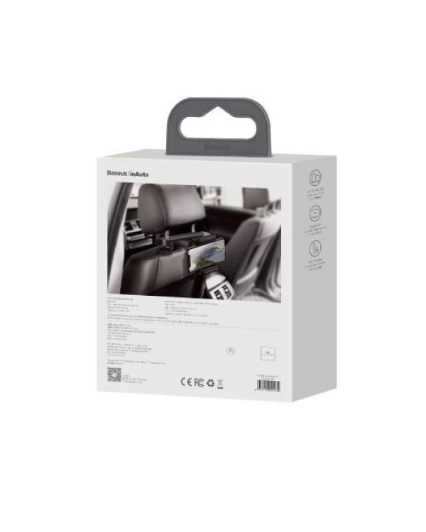 Baseus Авто держатель + Беспроводная Зарядка для Заднего Сиденья 15W