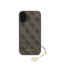 Guess 4G Charm Case Защитный чехол для iPhone 16 Tone on Tone / коричневый