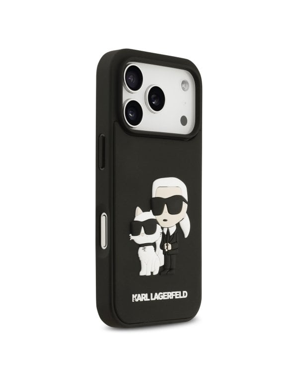 Karl Lagerfeld 3D Rubber Double Heads Case Чехол для Apple iPhone 17 Pro