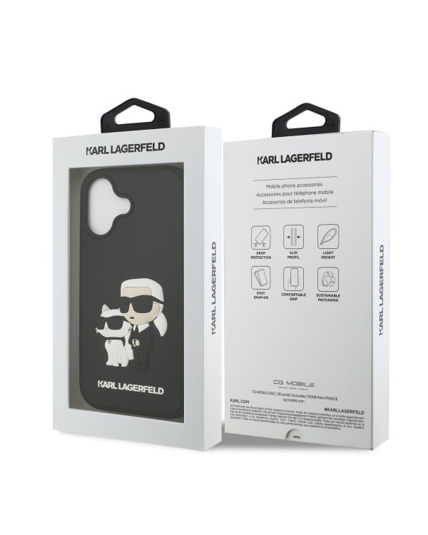 Karl Lagerfeld 3D Rubber Double Heads Case Чехол для Apple iPhone 17