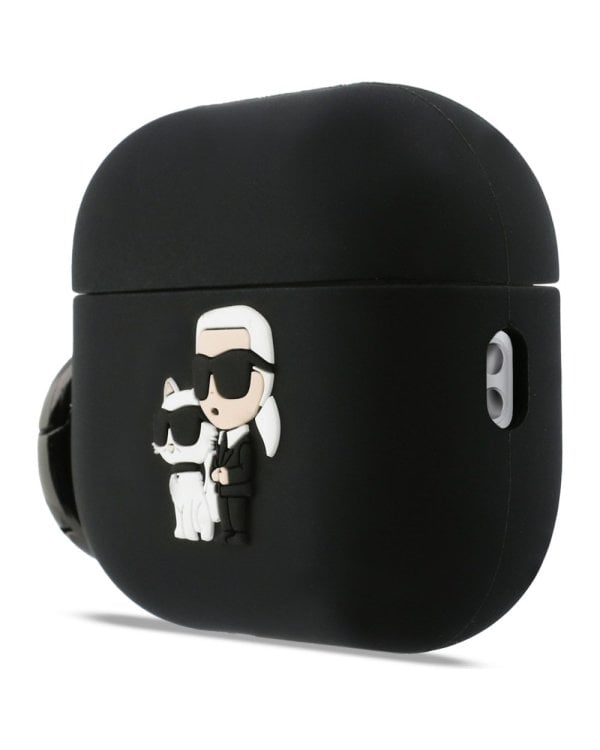 Karl Lagerfeld 3D Logo NFT Karl and Choupette Silicone Case Чехол для наушников Apple AirPods Pro 3