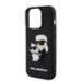 Karl Lagerfeld 3D Rubber Karl and Choupette Case Защитный чехол для iPhone 13 Pro / чёрный