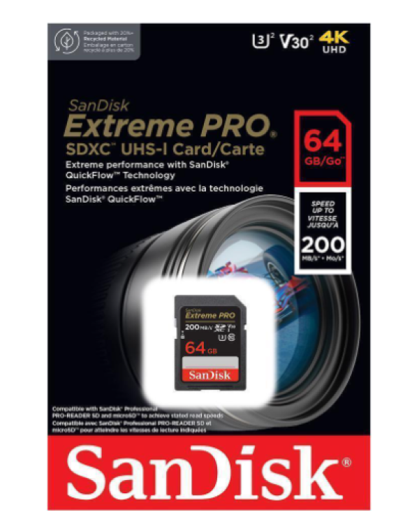 SanDisk Extreme Pro Карта Памяти 64GB
